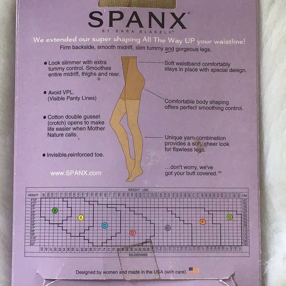 SPANX high waist pantyhose size E - Picture 3 of 5